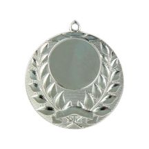 Silberne Generalmedaille mit Platz für ein 25-mm-Emblem – Stahlmedaille