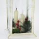 3. LED-Adventslaterne, 30 cm, 3 Kerzen, weiß