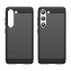 8. Carbon Case Hülle für Samsung Galaxy S23+ flexibles Silikon Carbon Cover schwarz