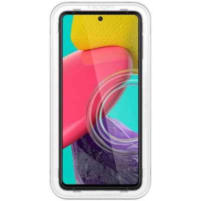 3. Spigen ALM Glass FC gehärtetes Glas für Samsung Galaxy M53 5G – Schwarz