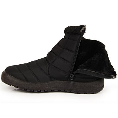8. NEWS W EVE181A wasserdichte Schneestiefel mit Reißverschluss schwarz 