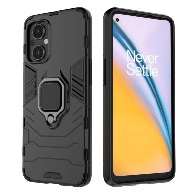 12. Ring Armor robuste Hybrid-Hülle + magnetischer Halter für OnePlus Nord N20 5G schwarz