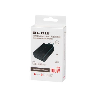 2. BLOW Wandladegerät USB-CX4 PD 100W GAN Schwarz
