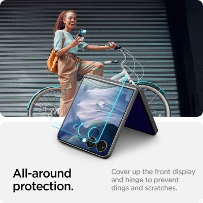12. Spigen Glas.TR EZ Fit HD Panzerglas Displayschutzfolie für Samsung Galaxy Z Flip 7 - Transparent