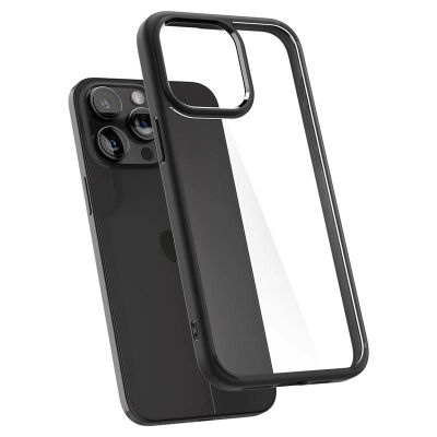 11. Spigen Crystal Hybrid-Hülle für iPhone 15 Pro – Schwarz