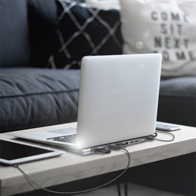 8. LogiLink UA0373 – Kabelgebunden – USB 3.2 Gen 1 (3.1 Gen 1) Typ-C – 100 W – 3,5 mm – 10.100.1000 Mbit/s – Aluminium