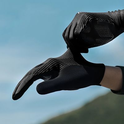 4. Rockbros Fahrradhandschuhe Frühling/Sommer/Herbst, Full, Größe: XL - Schwarz