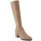 9. Damen-Wildlederstiefel mit Absatz in Beige Sergio Leone KZ212