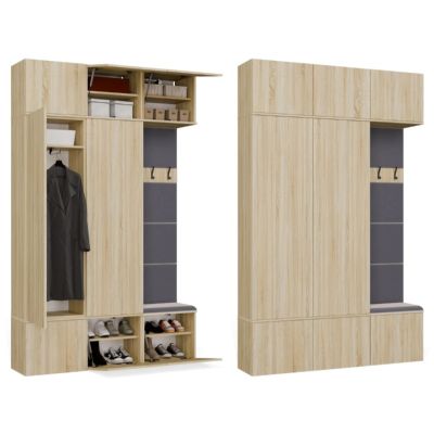 4. Garderobe HAGA III 2SZ1W SONOMA