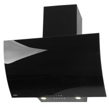 AKPO WK-4 Clarus 60 Schwarze Kaminhaube (600 mm; gebogene schwarze Glasfront)