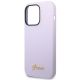 6. Guess GUHCP14LSLSMU iPhone 14 Pro 6,1" fioletowy/purple hard case Silicone Vintage Gold Logo