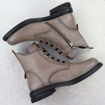 4. Vinceza 26-58578 Damen-Ankle-Boots in Taupe