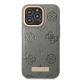 3. Guess GUHMP13LSAPSTG iPhone 13 Pro / 13 6,1" grau/graue Hardcase Peony Logo Plate MagSafe