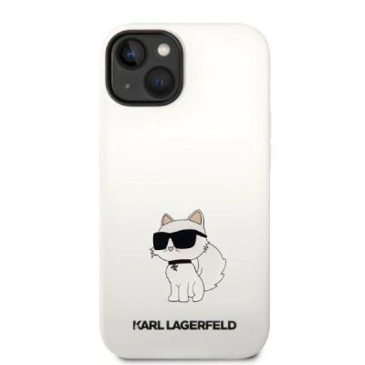 3. Karl Lagerfeld KLHMP14MSNCHBCH iPhone 14 Plus 6.7" Hardcase weiß/weiß Silikon Choupette MagSafe