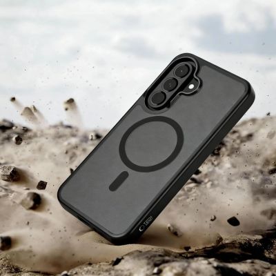 5. Tech-Protect MagMat MagSafe Hülle für Samsung Galaxy A36 / A56 / A37 5G - Schwarz