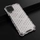 14. Honeycomb Handyhülle Schutzhülle mit TPU Rahmen für Samsung Galaxy A22 4G transparent