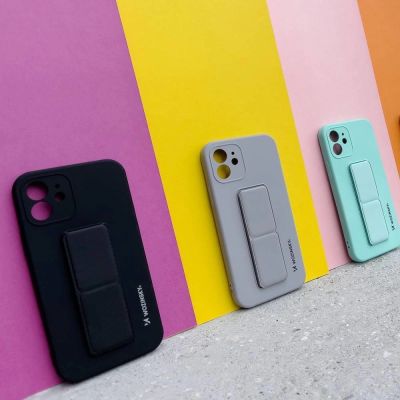 12. Wozinsky Kickstand Case Silikonhülle mit Kickstand Case für Xiaomi Redmi Note 11S / Note 11 schwarz