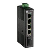 LevelOne Industrielle 5-Port-Switches 1xSC MM+DIN 100 Mbit/s