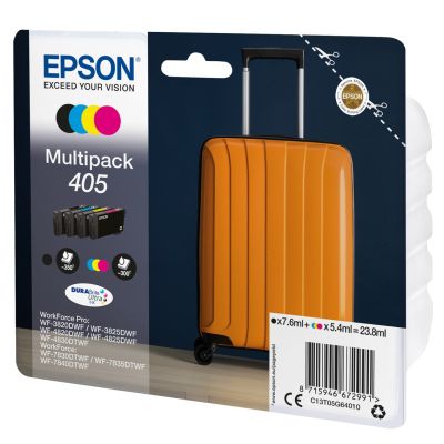 2. Epson 405 DURABrite Ultra Tintenpatrone, 1 Stück, Original, Standardreichweite, Schwarz, Cyan, Magenta, Gelb
