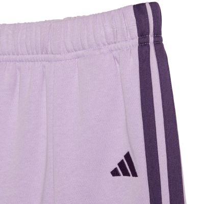 6. adidas Essentials Joggers 3-Streifen Hoodie Trainingsanzug Lila JV9856