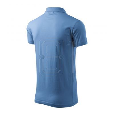 5. Malfini Single J. M MLI-20215 blaues Poloshirt