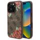 Guess GUHMP16XP4ROPEMCW iPhone 16 Pro Max 6,9" braun/braunes Hardcase 4G Flowers Print MagSafe