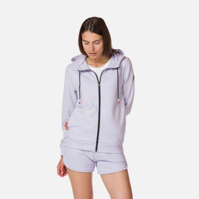 Rossignol Baumwoll-Sweatshirt mit durchgehendem Reißverschluss und Kapuze und Logo W RLKWS07-36L