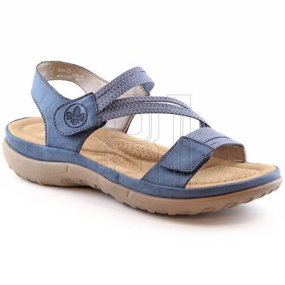 17. Bequeme Rieker W RKR587 blaue Sandalen