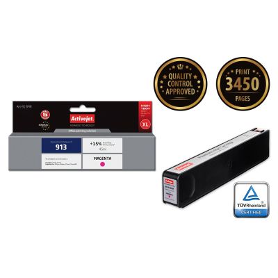 2. Activejet AH-913MR Tinte (ersetzt HP 913 F6T78AE; Premium; 45 ml; rot)