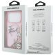 8. Karl Lagerfeld Flüssigglitzer-MagSafe-Hülle mit Karl-Schriftzug-Logo für iPhone 17 Pro – Pink