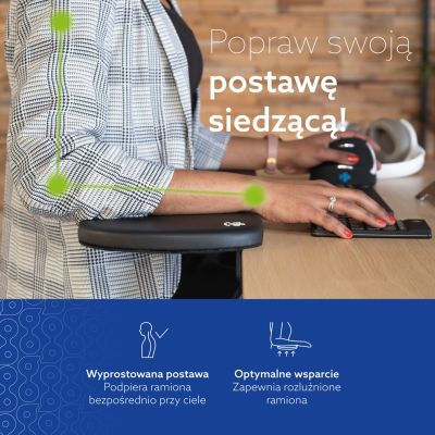 18. R-Go Ergonomische Armlehne Armlehne juodas