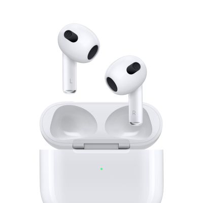 Apple AirPods (3. Generation) Kabelloses In-Ear-Headset mit Bluetooth für Anrufe und Musik, Weiß