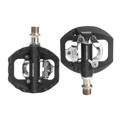 Rockbros M108 Nylon Half-Lock Doppelseitige Fahrradpedale - Schwarz