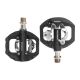 Rockbros M108 Nylon Half-Lock Doppelseitige Fahrradpedale - Schwarz