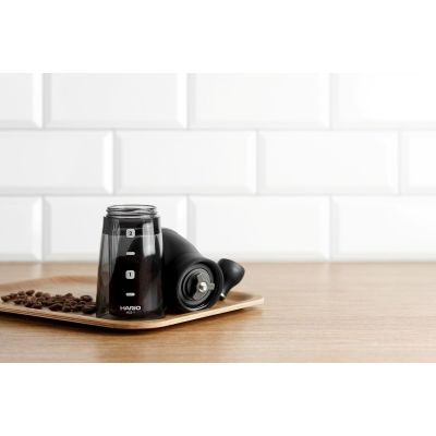 11. HARIO MSS-1DTB Handkaffeemühle (Kegelmahlwerk; schwarz)