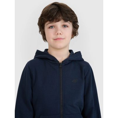 4. Jungen-Sweatshirt mit Reißverschluss und Kapuze 4F 4FJWSS25TSWSM1714-31S
