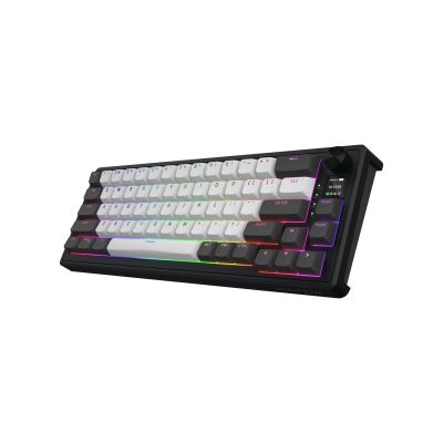 3. HATOR Skyfall Pro Wireless 65 Gaming-Tastatur USB + RF Wireless + Bluetooth QWERTZ US Englisch Schwarz, Grau