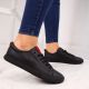 2. Big Star W DD274687 schwarze Low-Top-Sneaker aus Öko-Leder 