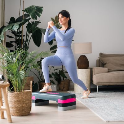 15. HMS Aerobic-Stepper Modell AS002 in Rosa/Grau