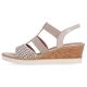 10. Bequeme Keilsandaletten Remonte W RKR667 Roségold