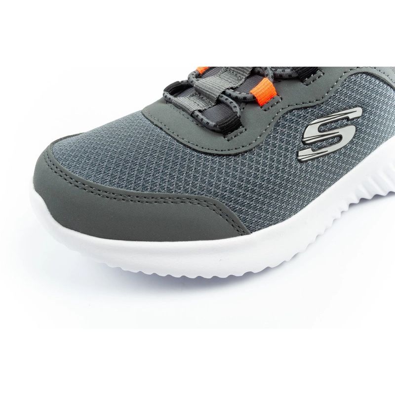 6. Skechers Bounder Slip-ins Junior Kinder Sportschuhe Grau