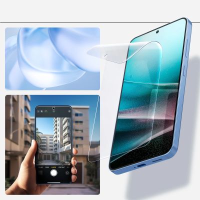 8. Spigen ELITE SHIELD EZ FIT Hydrogel-Folie für Samsung Galaxy S25 - Transparent