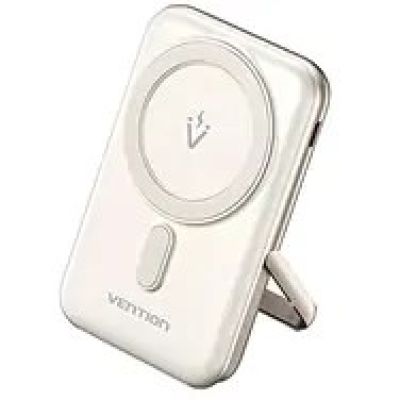 9. Kabellose magnetische Powerbank Vention 20 W PD 10000 mAh, weiß