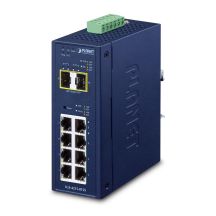 PLANET IP30 Industrieller L2/L4 8-Port Managed Switch L2/L4 Gigabit Ethernet (10/100/1000) Blau