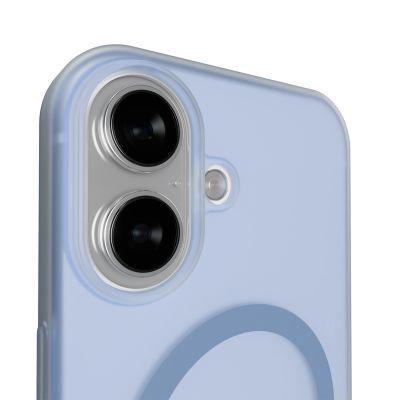 11. Puro Daylight Magsafe-kompatible Silikonhülle für iPhone 17 – durchscheinendes Blau