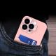 2. Leder Stand Case für iPhone 14 Pro Max Card Wallet Cover mit Ständer Pink