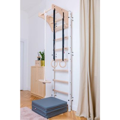37. Faltbare Gymnastikmatratze, grau, 180 cm Bank