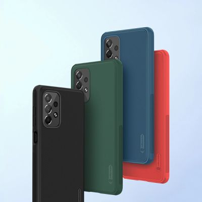 7. Nillkin Super Frosted Shield Pro robuste Schutzhülle für Samsung Galaxy A73 grün