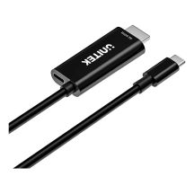 UNITEK USB-C - HDMI-Kabel 4K60Hz mit PD-Anschluss 100W Stecker/Stecker