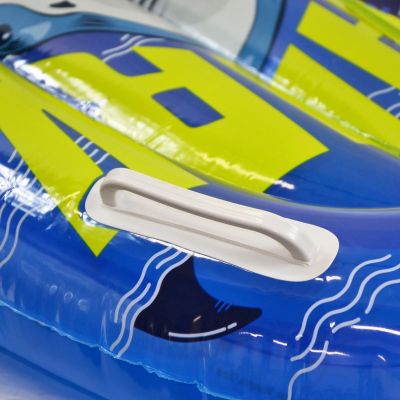 24. Aufblasbares Schwimmbrett 100 x 50 cm Hai 35017 Blau